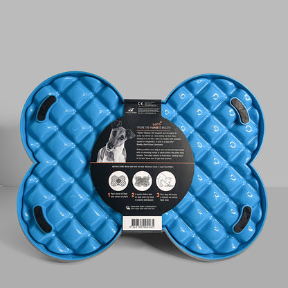 Slodog Slow Feeder Plate Blauw