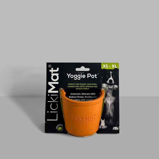 LickiMat YoggiePot 10x9 cm Oranje